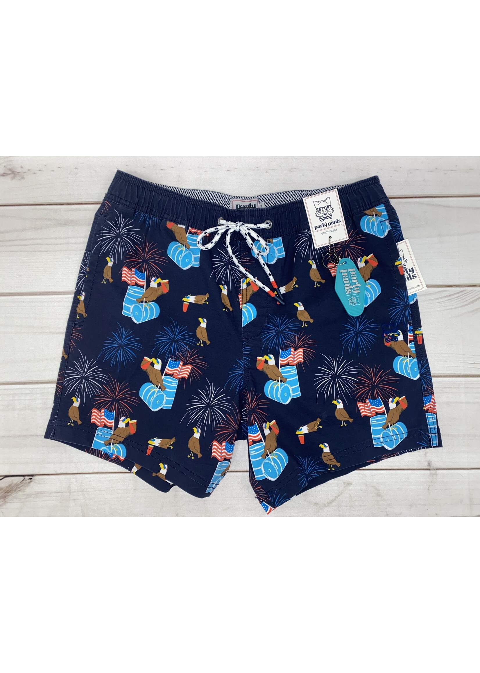 Party Pants Old Glory shorts Navy
