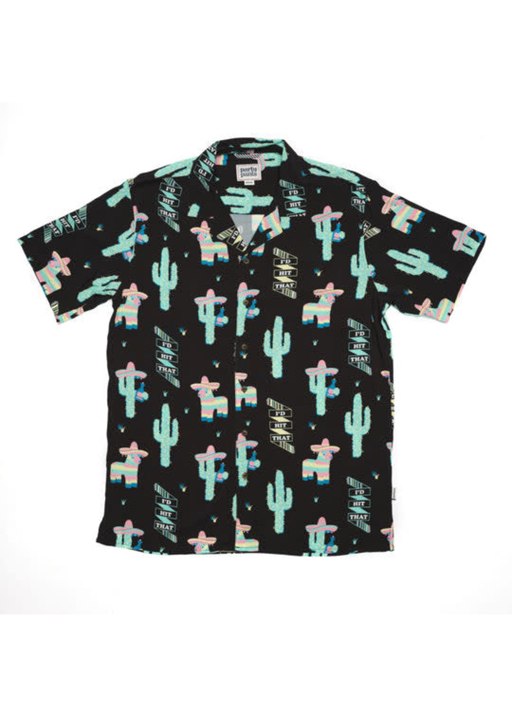 Party Pants Hit That Button Down Black