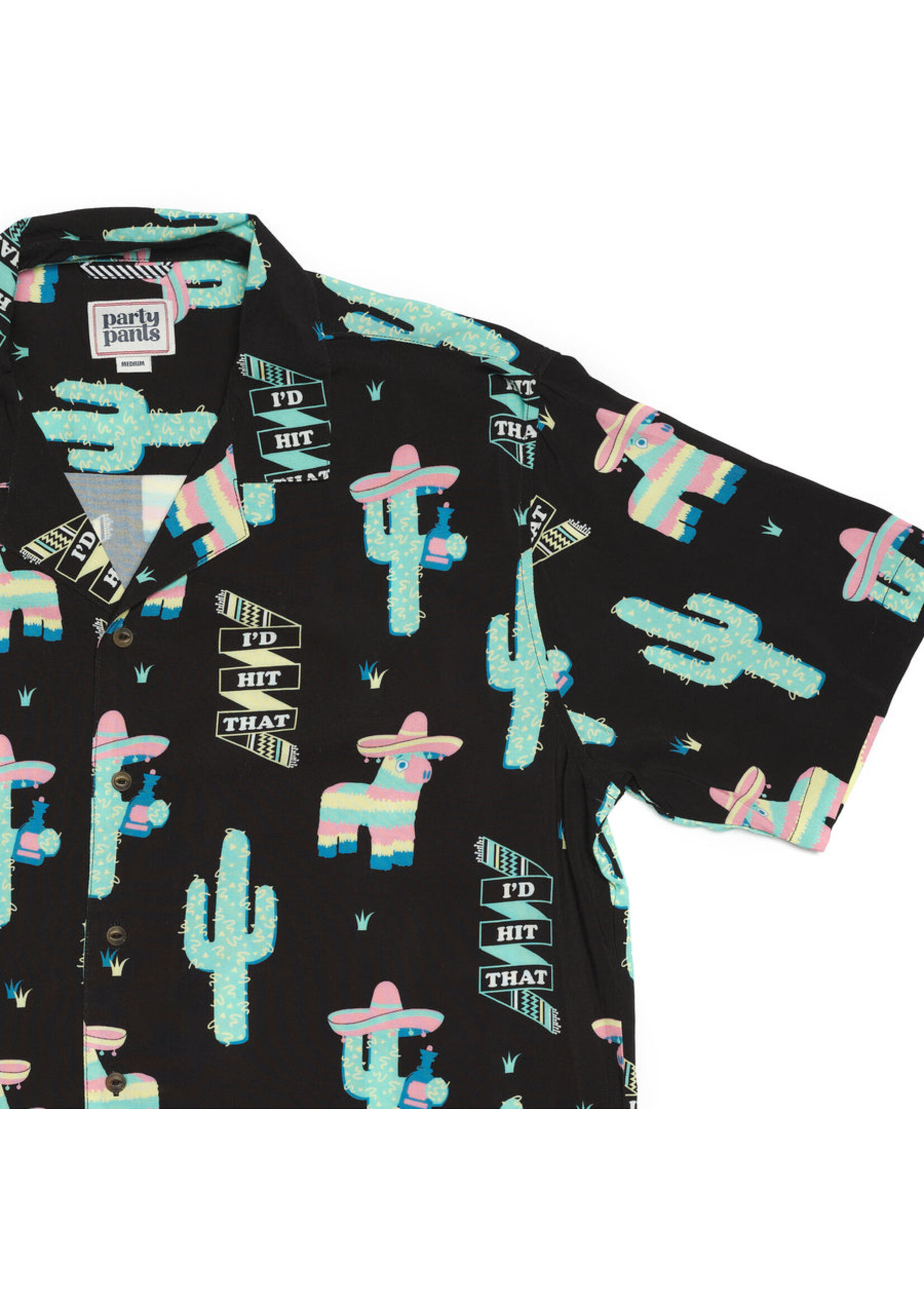 Party Pants Hit That Button Down Black