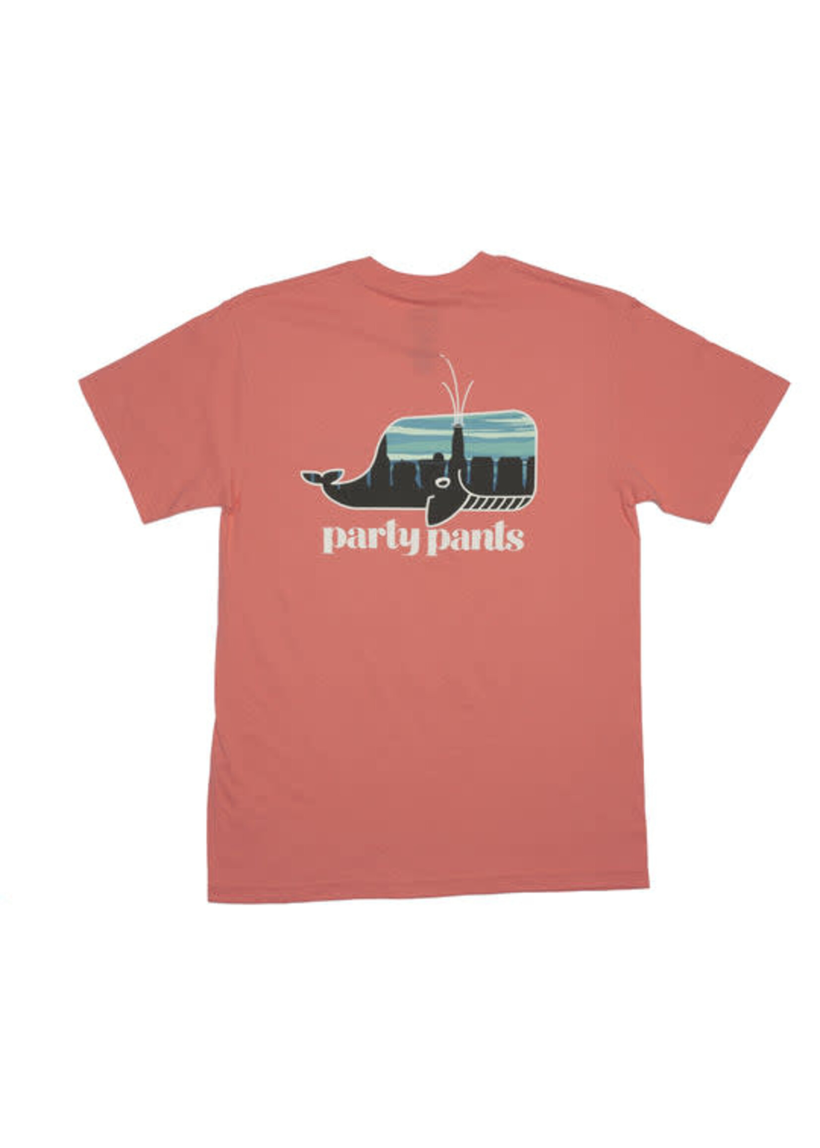 Party Pants Recycle s/s tee coral silk