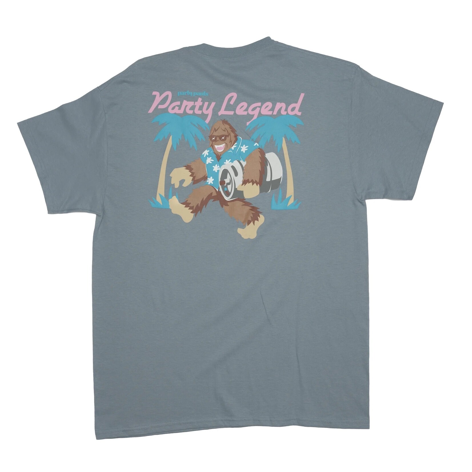 Party Pants Party legend s/s tee stone blue