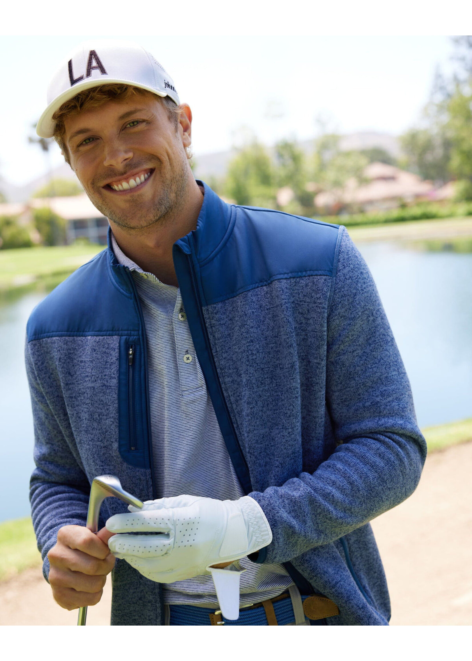 Johnnie-O Arlo Full Zip Fleece Jacket