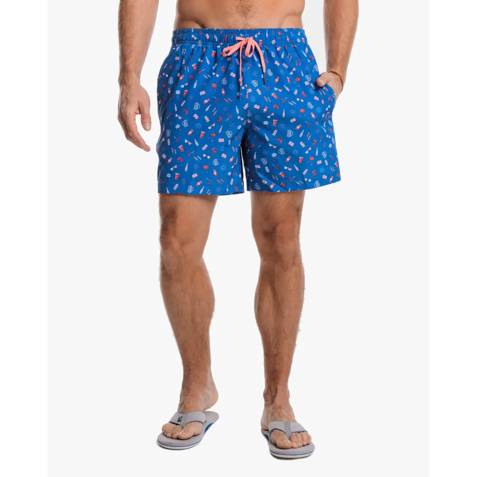 Southern Tide Backyard BBQ Swim Trunk