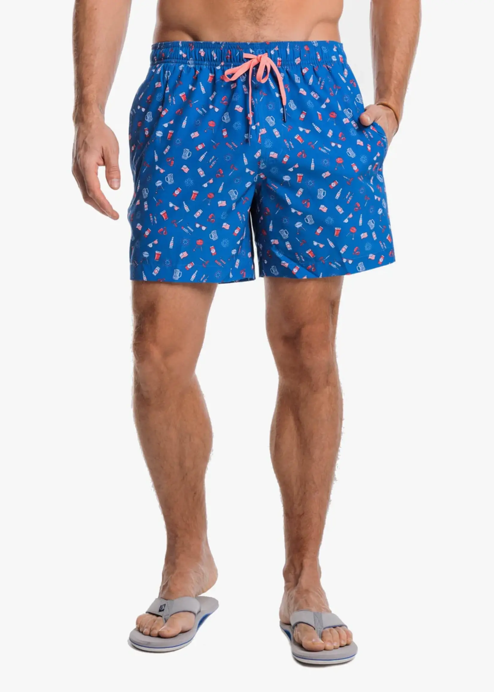 Southern Tide Backyard BBQ Swim Trunk