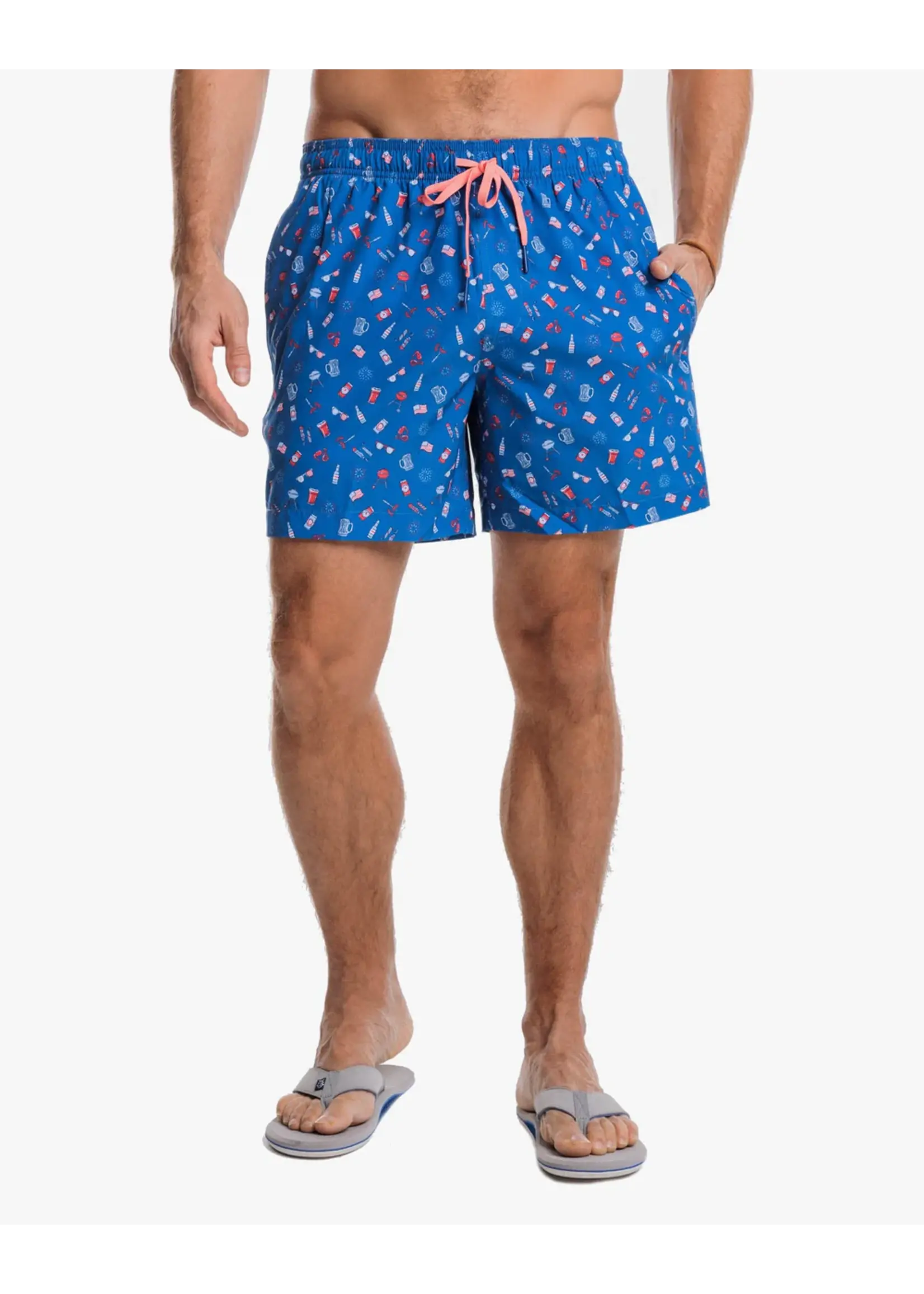 Southern Tide Backyard BBQ Swim Trunk