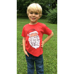 Southern Fried Design Ho Ho Ho Y'all - Toddler Tee