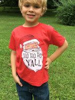 Southern Fried Design Ho Ho Ho Y'all - Toddler Tee