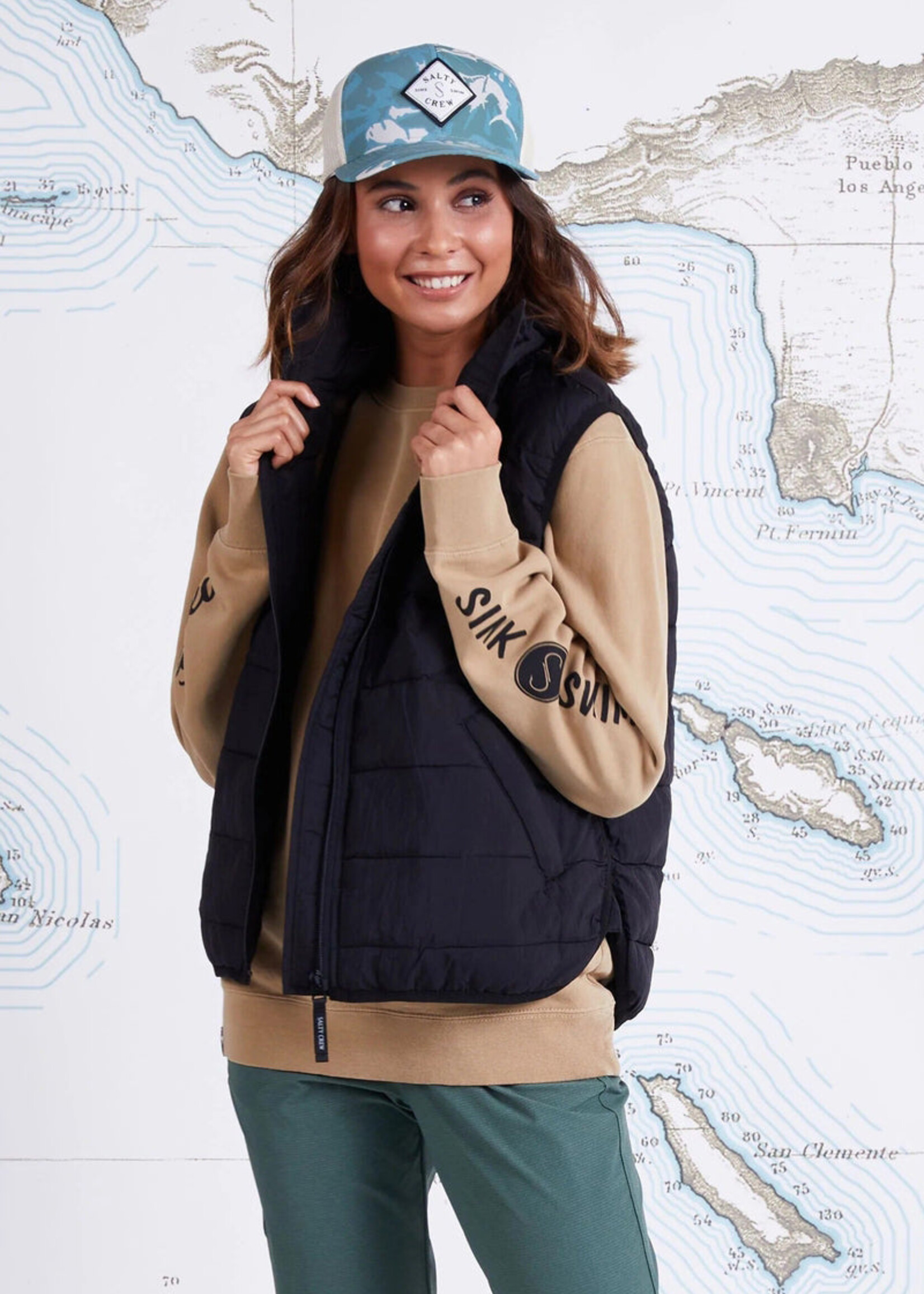 Salty Crew Migration Packable Puffer Vest