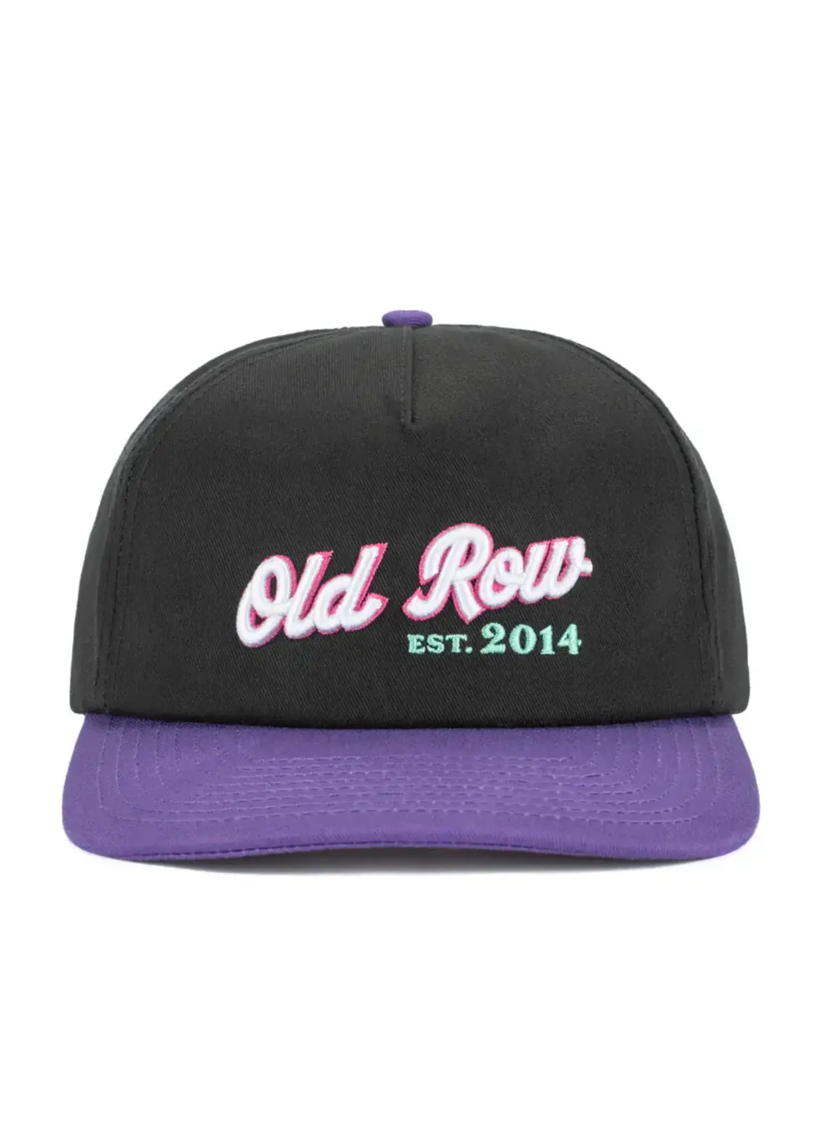 Old Row Old Row 2014 Retro Snapback Hat - Purple