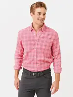 Southern Tide Bennett Heather Plaid Beach Flannel Sport Shirt