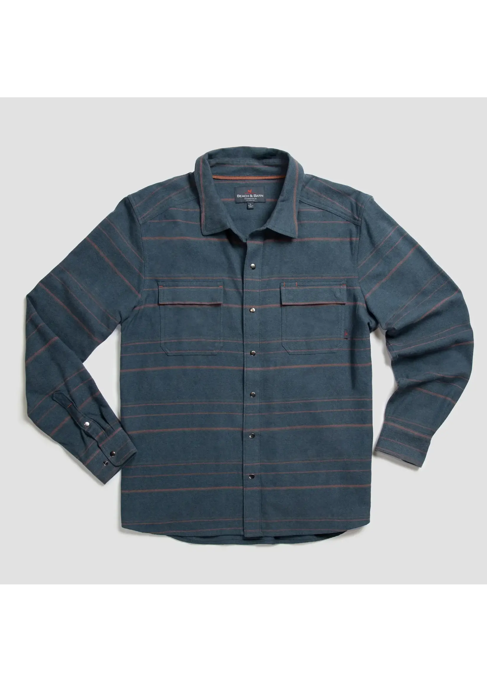 Beach and Barn Fireside Snap Flannel