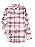 Southern Tide Washoe Plaid Flannel Intercoastal Performance Sport Shirt