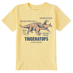Life is Good Youth Crusher Tee Triceratops