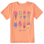 Life is Good Youth Crusher Tee Watercolor Ice Cream