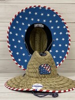 Southern Tide SJ Flag Patch Straw Hat