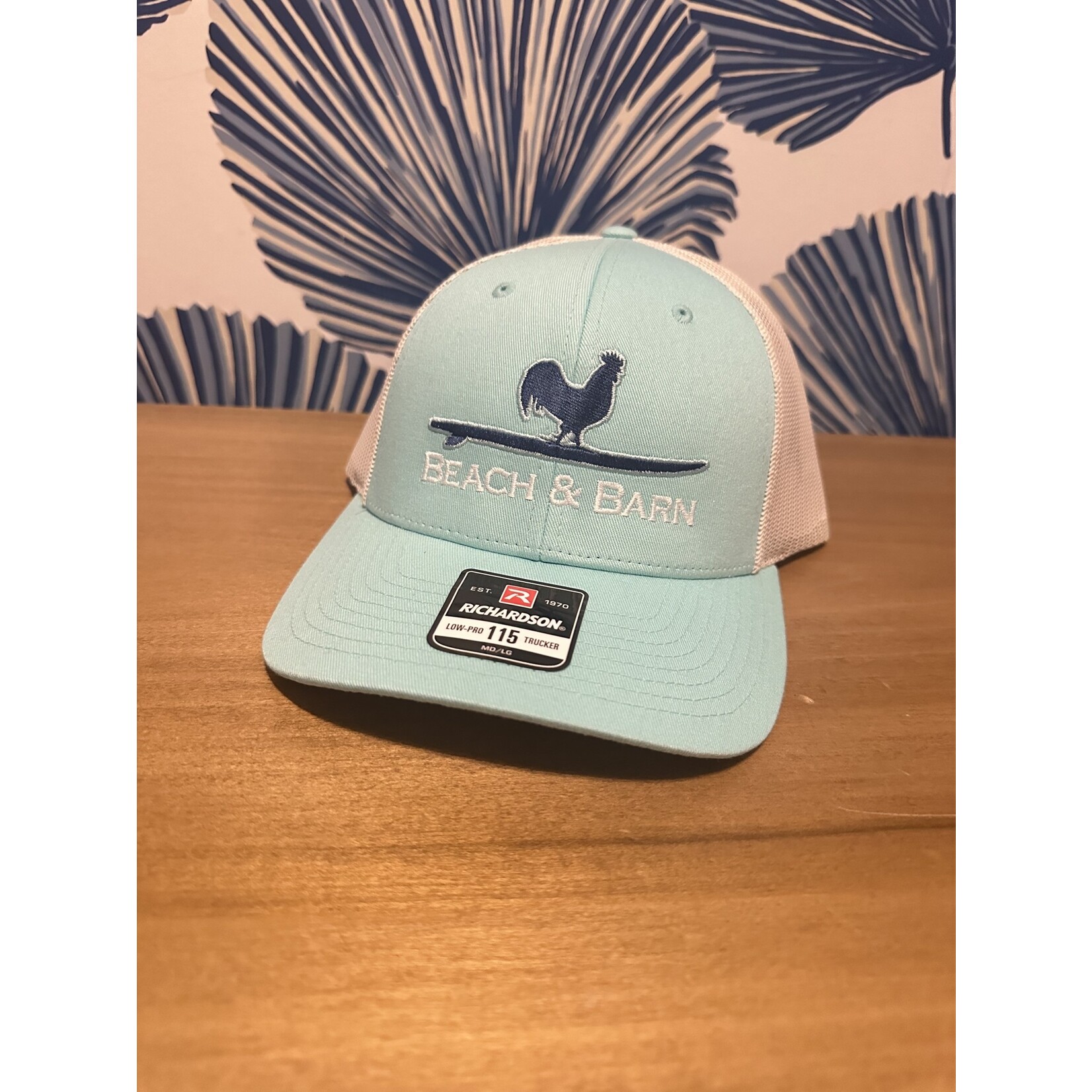 Beach and Barn Surfing Rooster Medium Snapback Hat