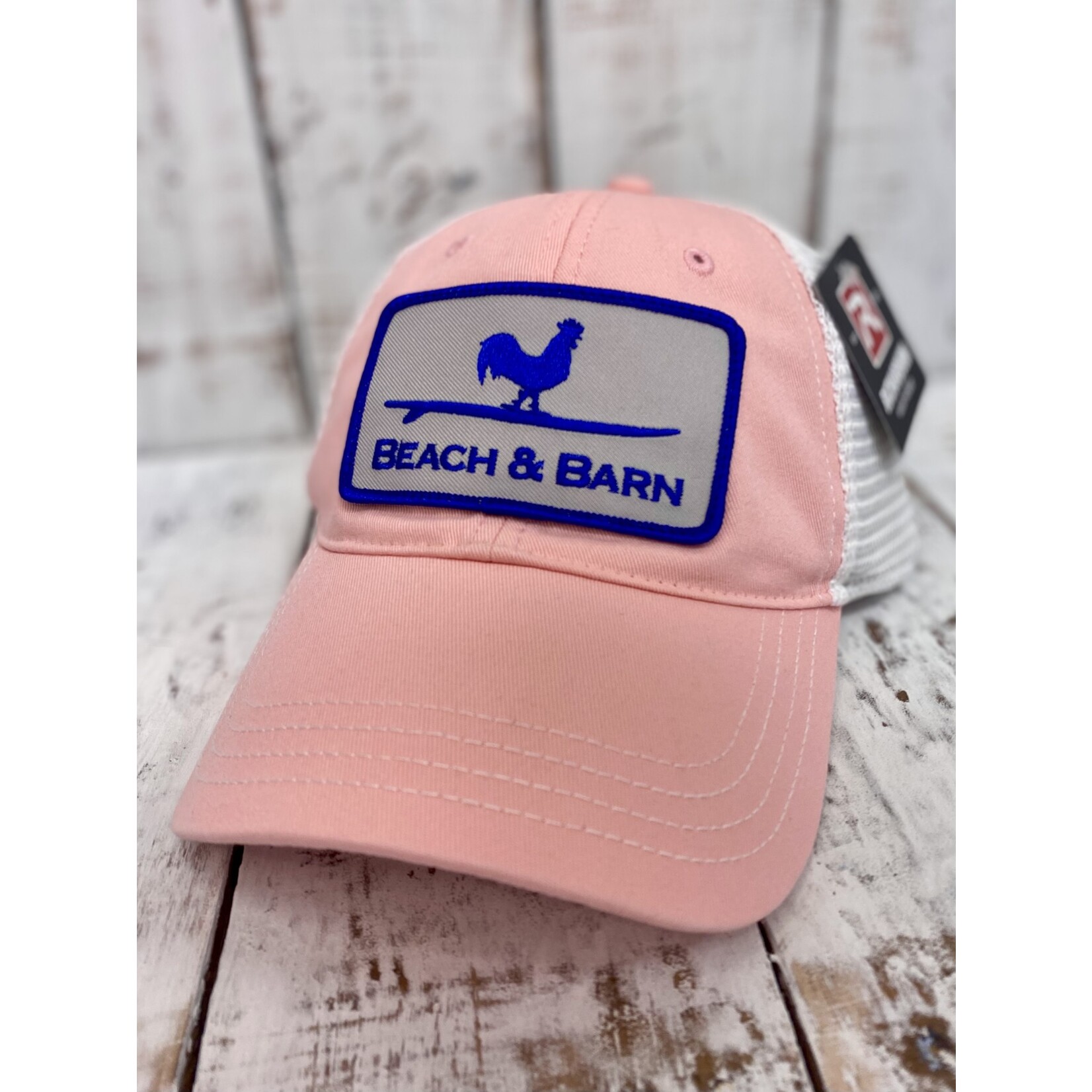 Beach and Barn Big Ol Patch Unstructured Hat- Pink
