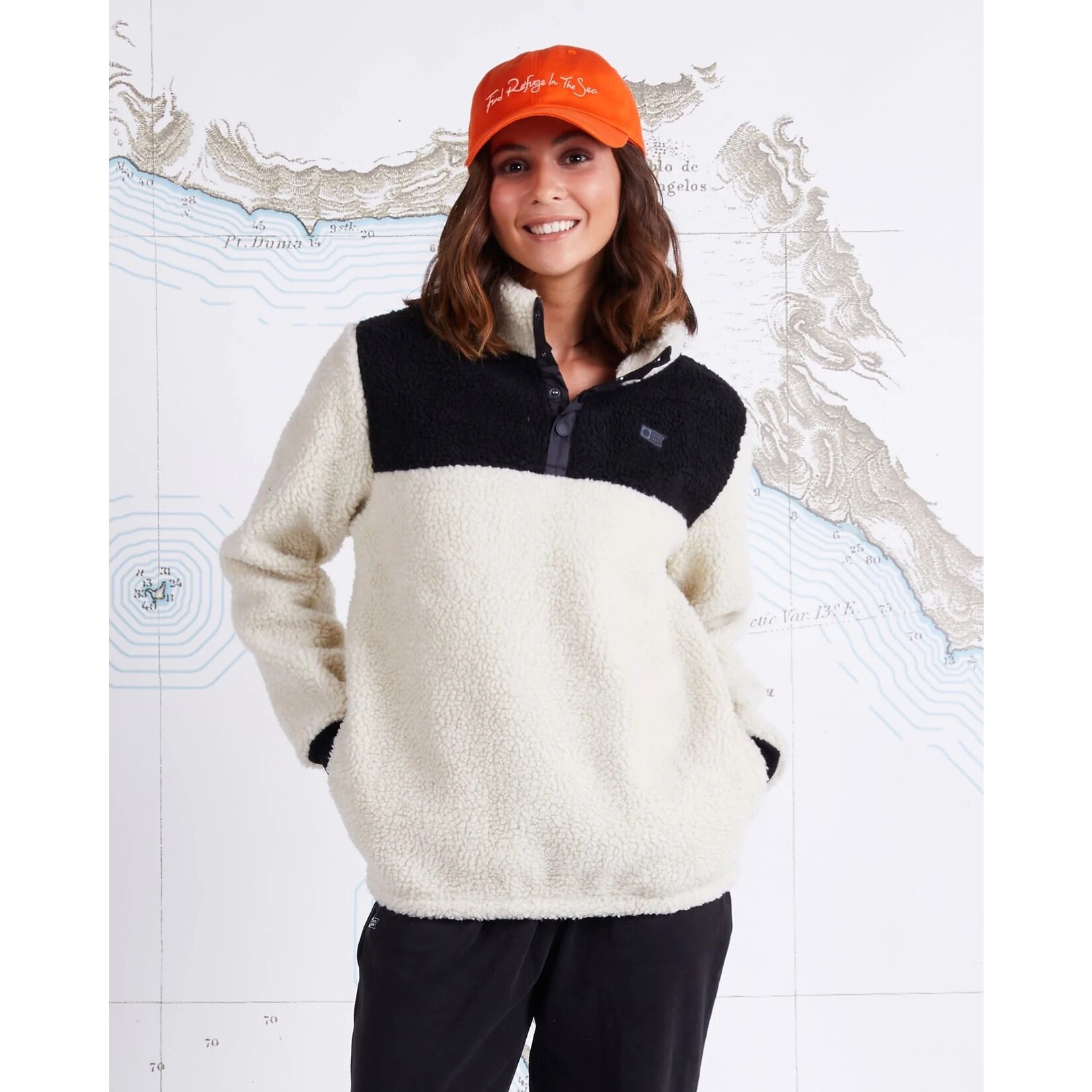 Salty Crew Leader Sherpa Pullover
