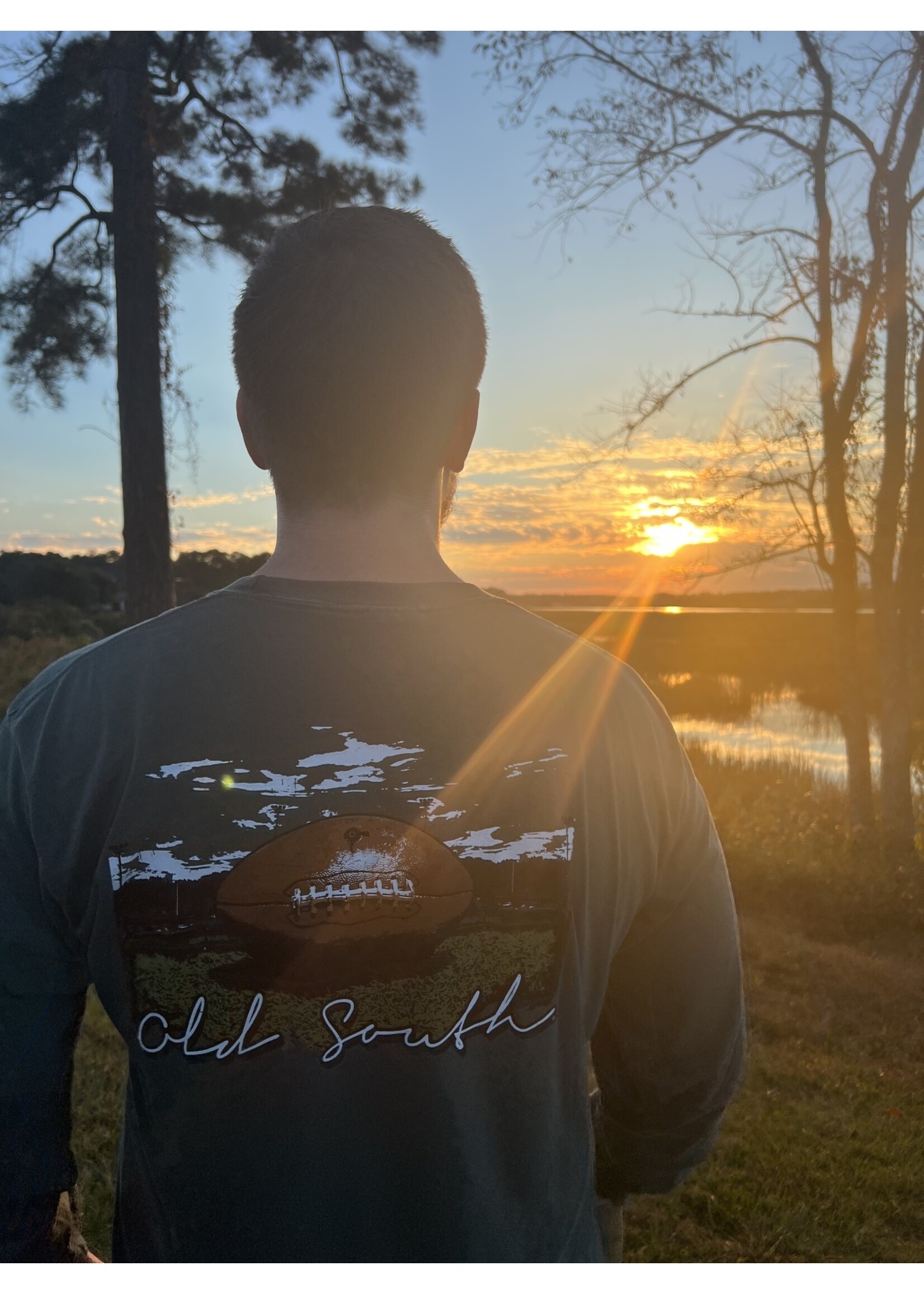 Old South Football L/S Tee