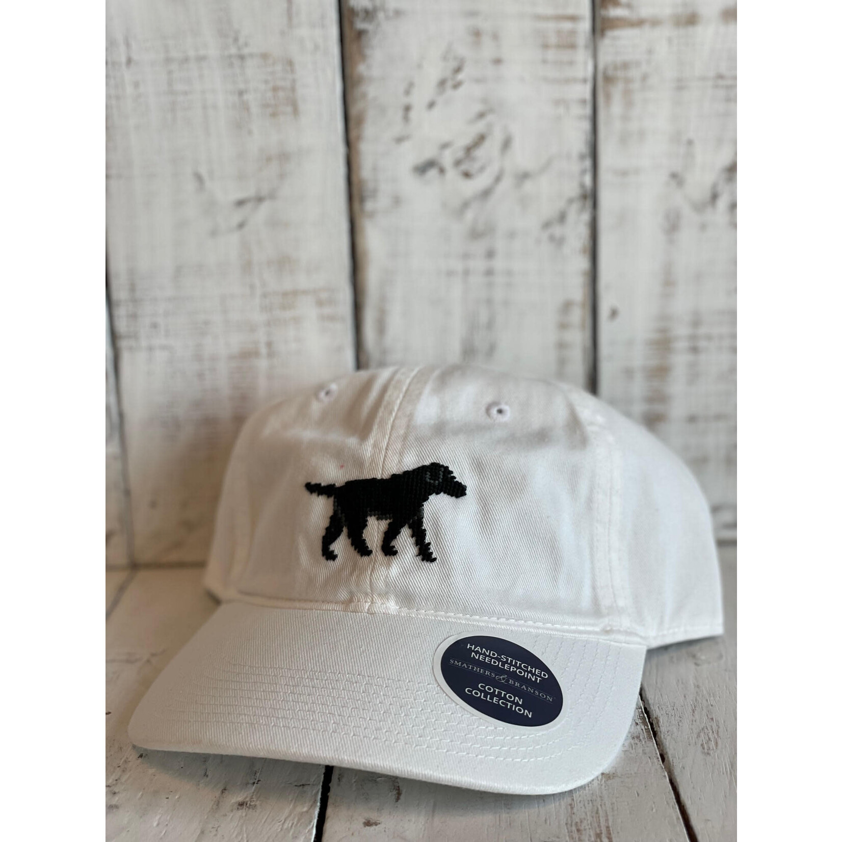 Smathers and Branson Black Lab Hat White