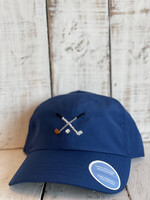 Smathers and Branson Crossed Clubs Performance Hat Navy