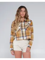 Salty Crew Golden Age Crop Flannel