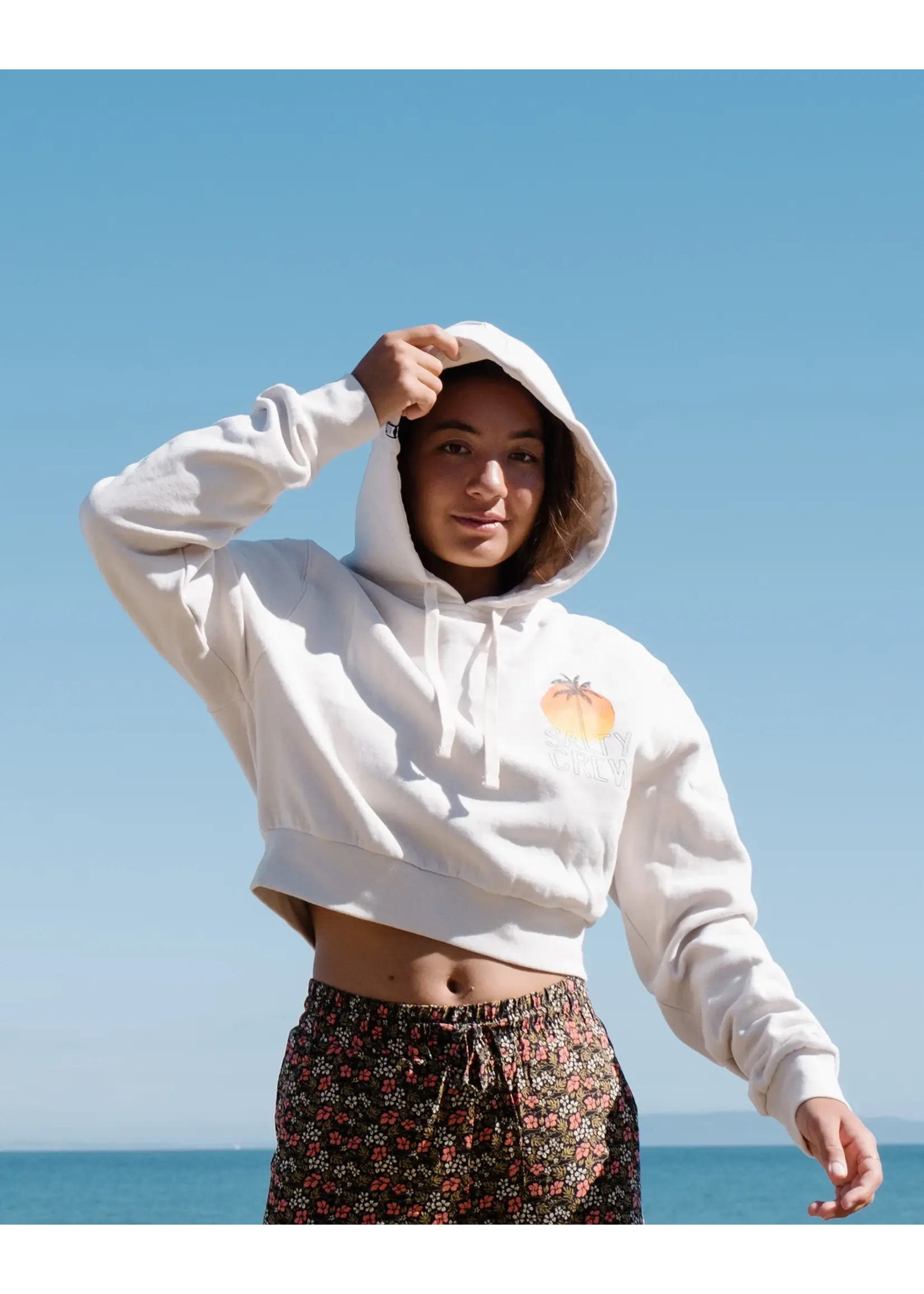 Salty Crew Summer Vibe Crop Hoody