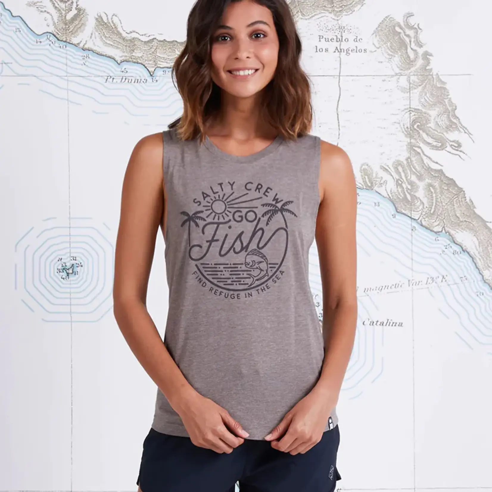 Salty Crew Go Fish Muscle Tank
