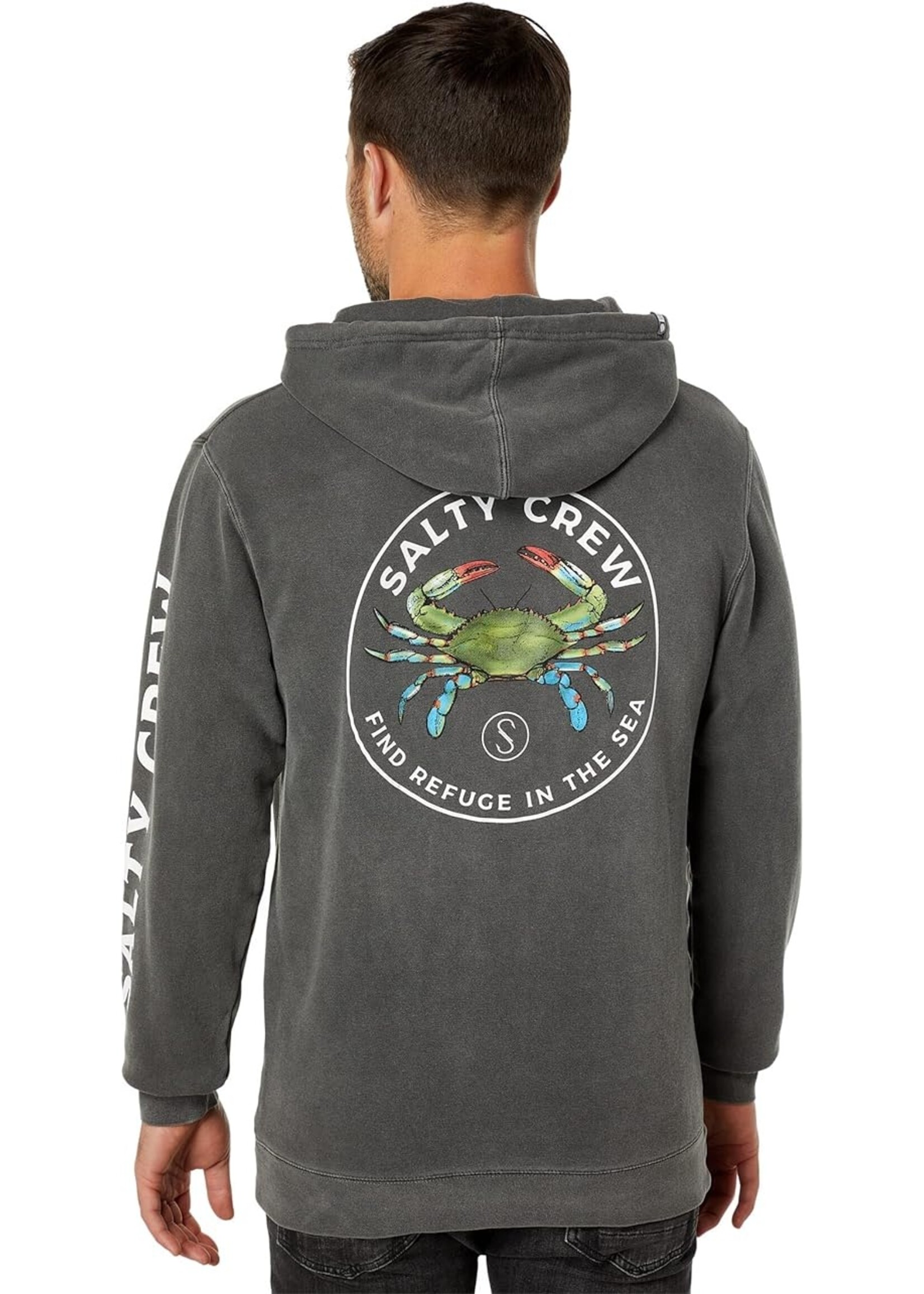 Salty Crew Blue Crabber Overdyed Fleece