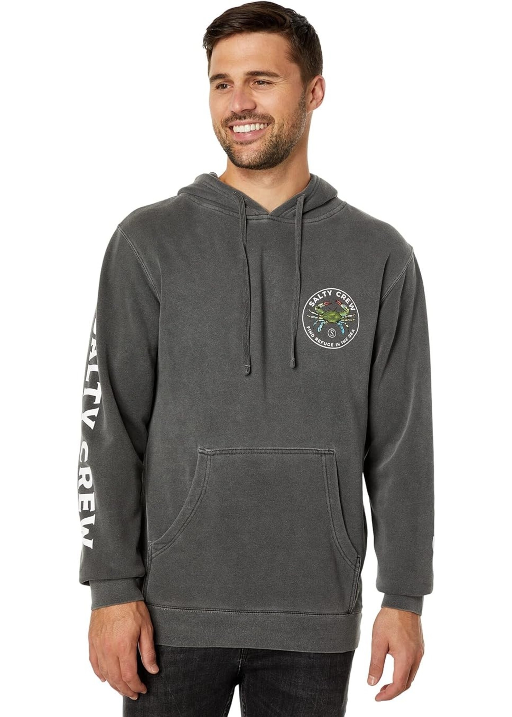 Salty Crew Blue Crabber Overdyed Fleece