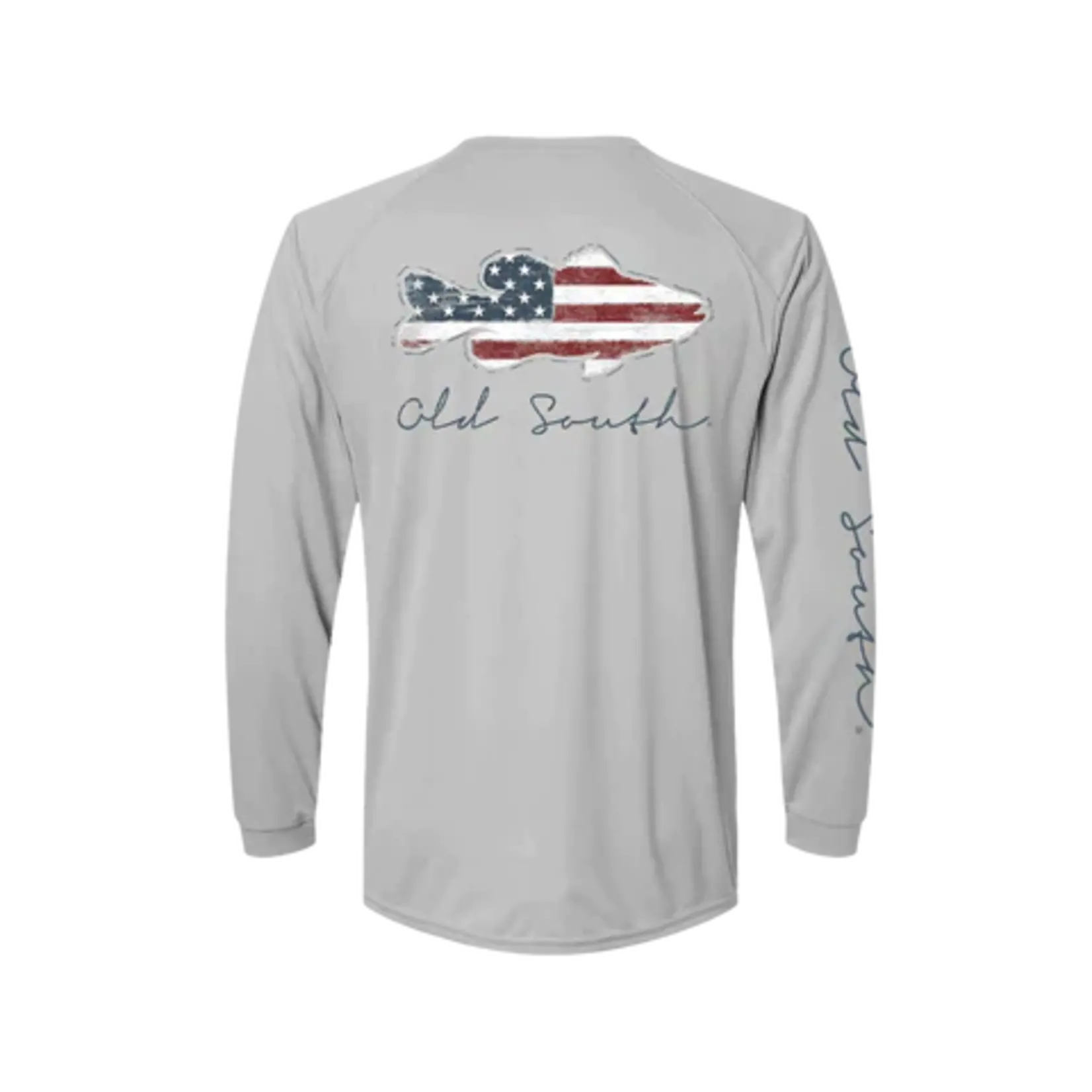 Old South Bass American Flag L/S Performance