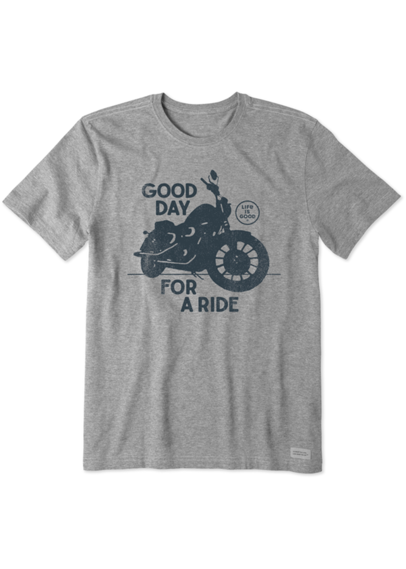 Life is Good Men's Crusher-LITE Good Day for a Ride Motorcycle Tee