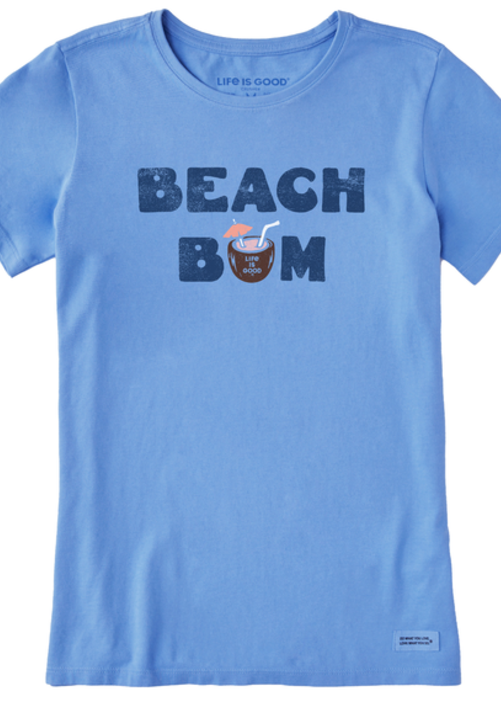 Life is Good Women's Crusher-LITE Beach Bum Tropical Drink Tee
