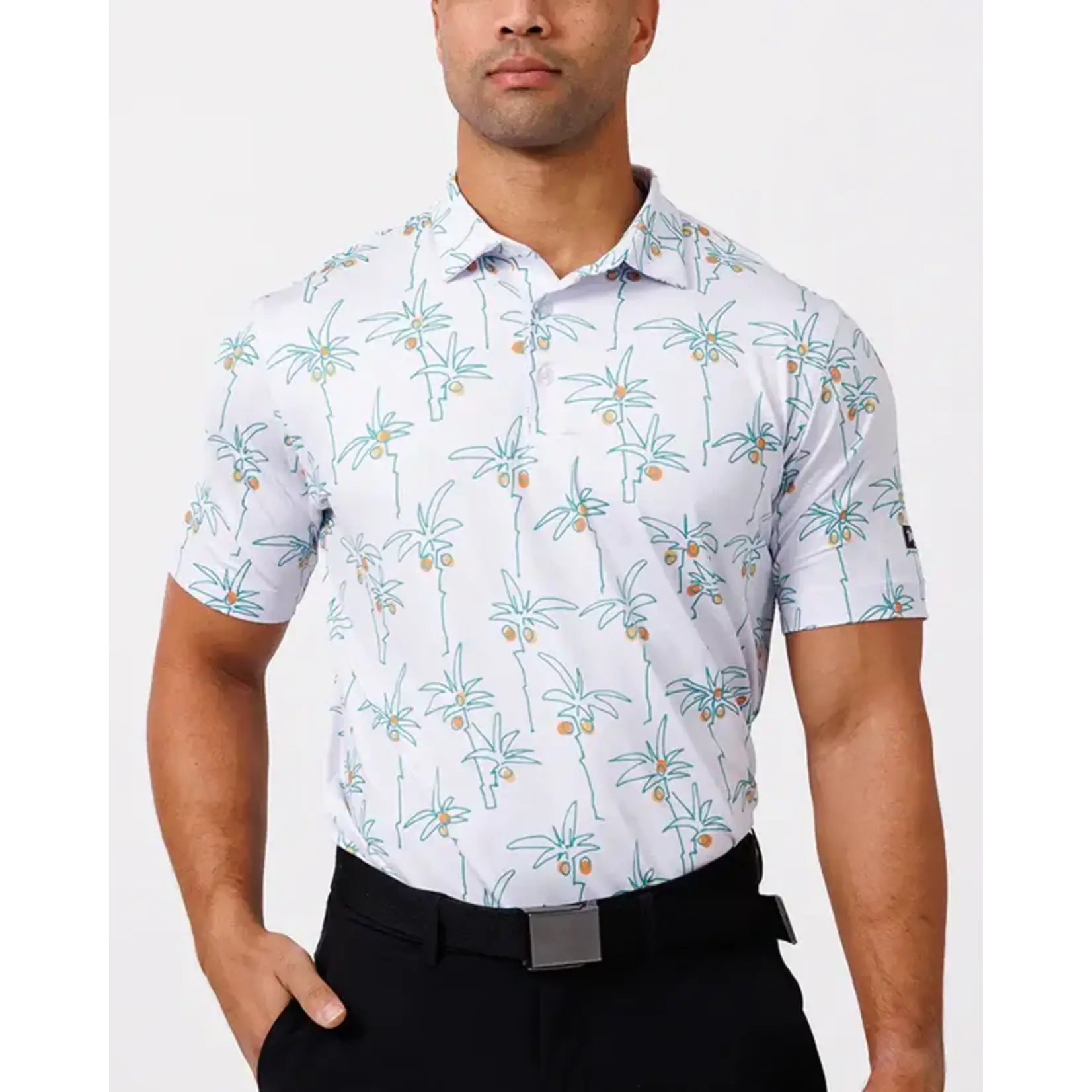 Waggle Men's Coconut Groove Polo