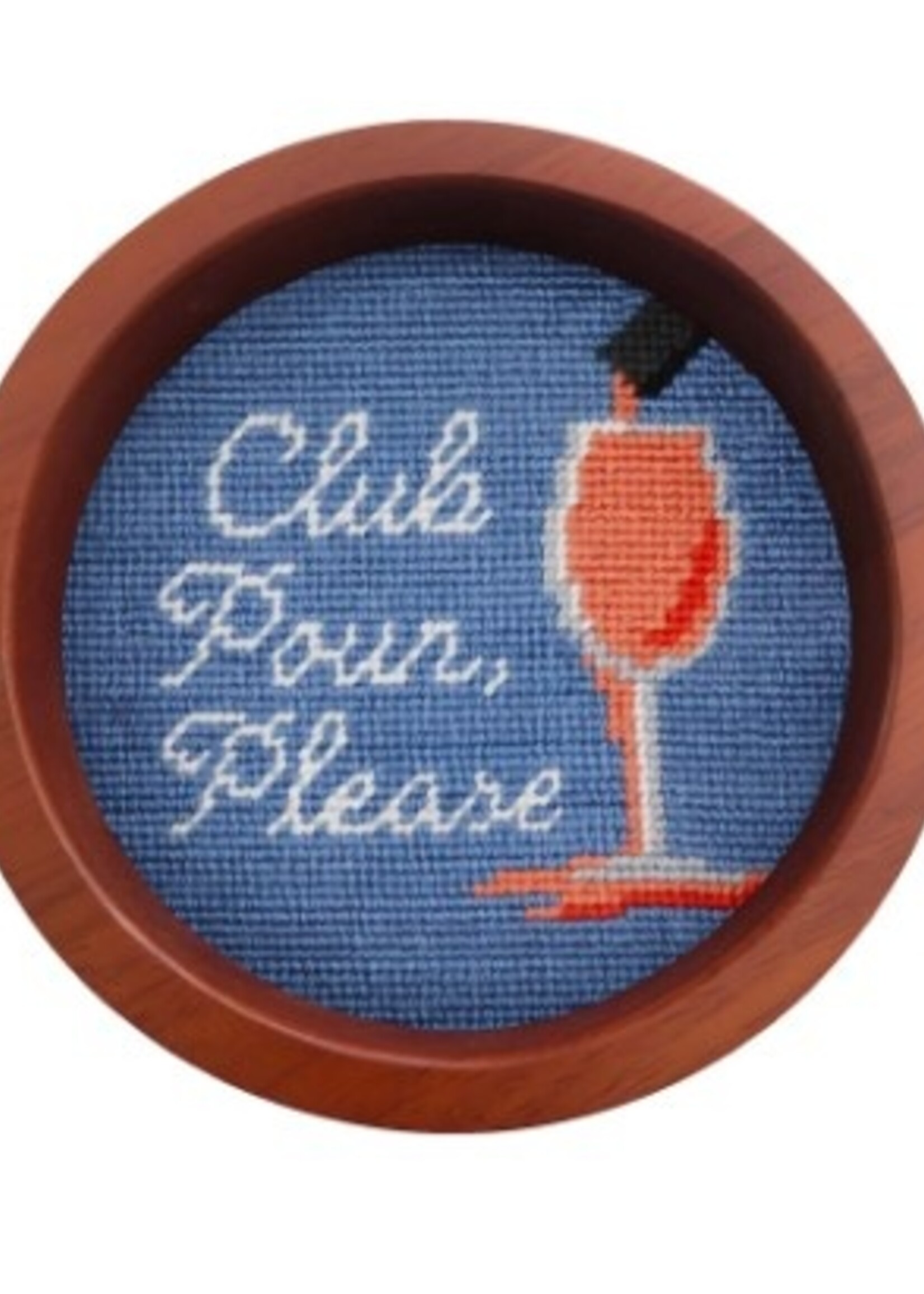 Smathers and Branson Club Pour Please Rose Wine Bottle Coaster