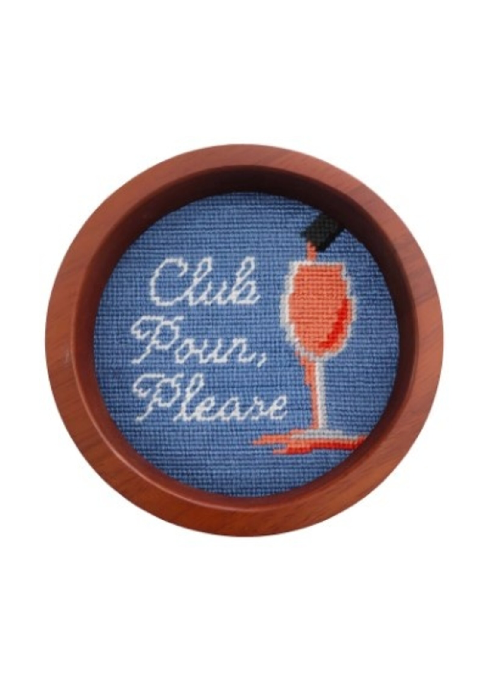 Smathers and Branson Club Pour Please Rose Wine Bottle Coaster