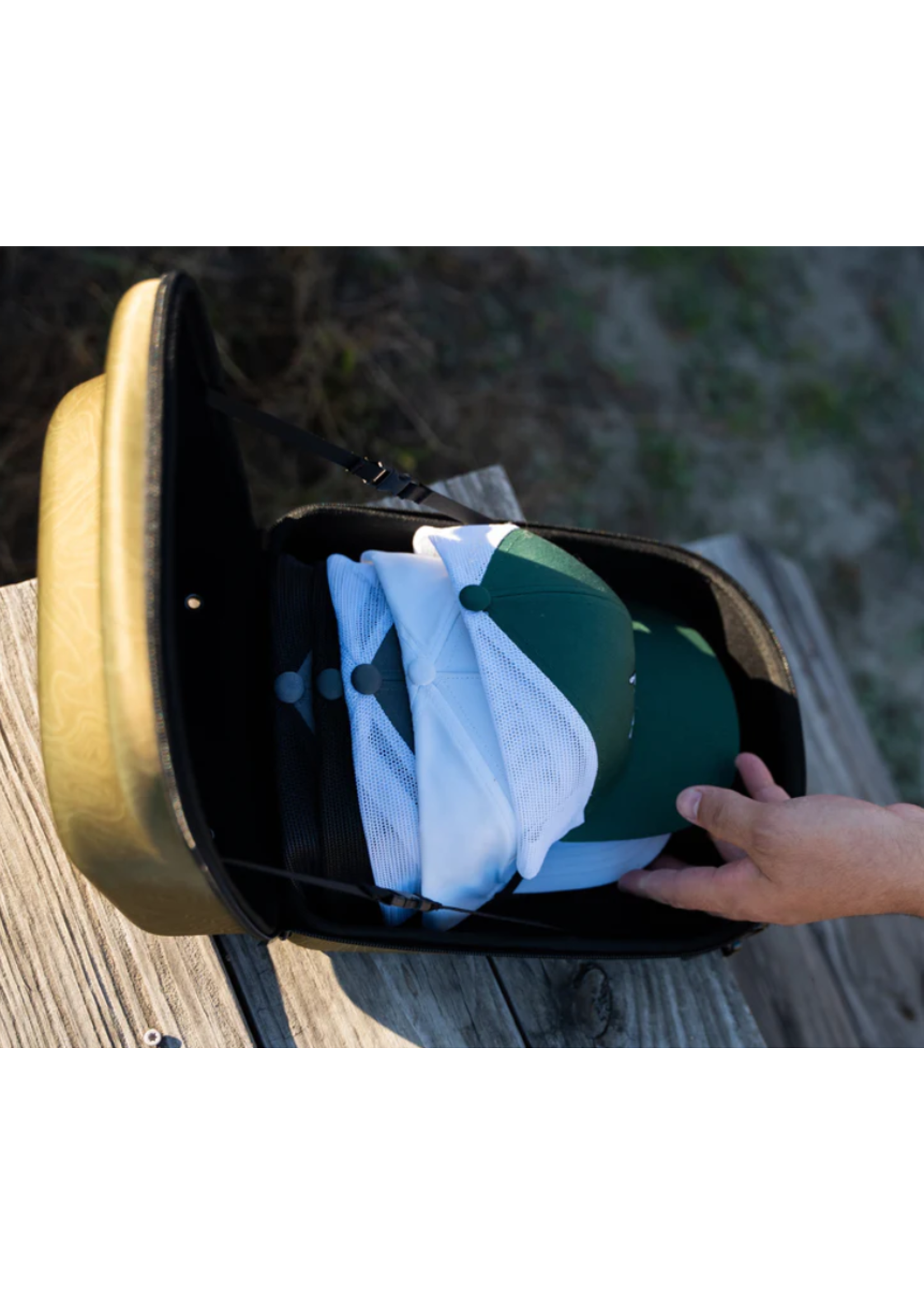 Old South 6 Hat Traveling Case - Topographic