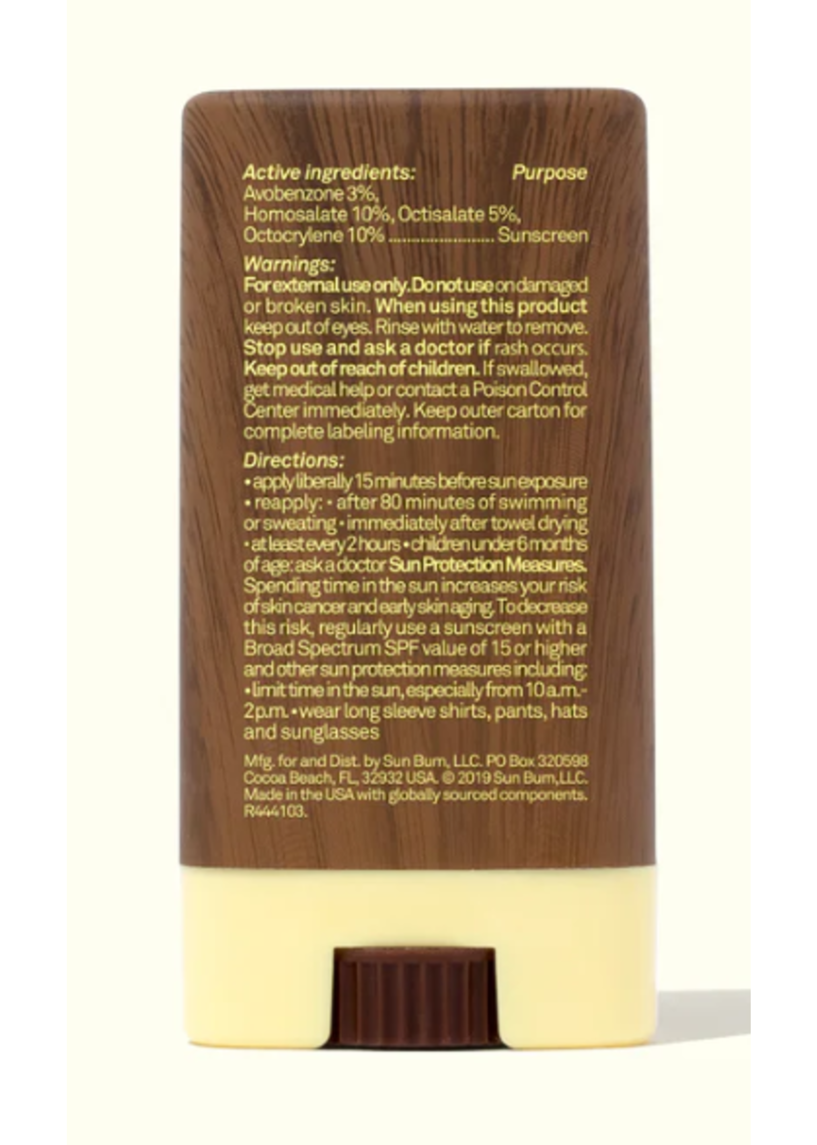 SUN BUM SPF 30 Sunscreen Face Stick 0.45 oz
