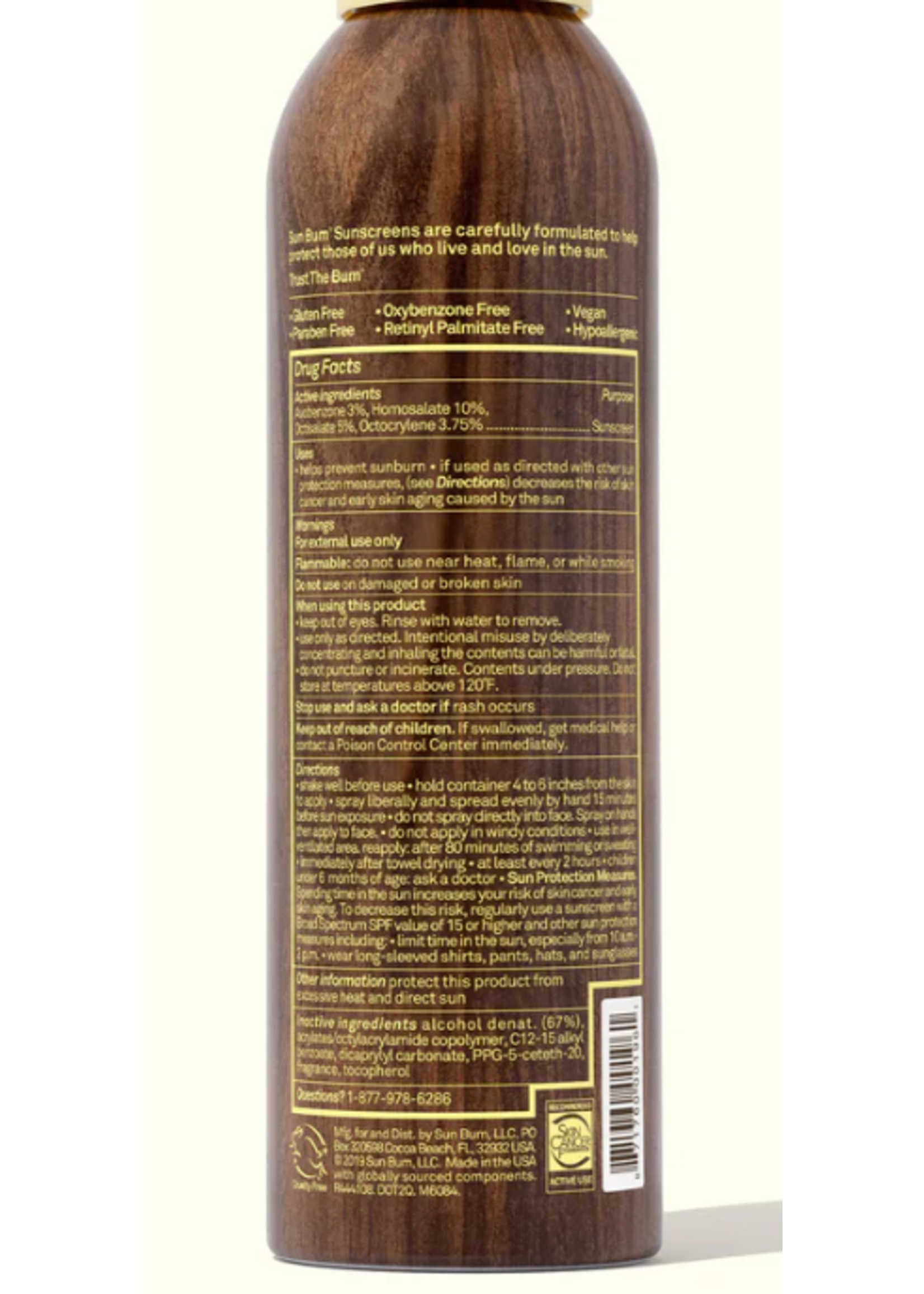 SUN BUM Original SPF 30 Sunscreen Spray  6 oz