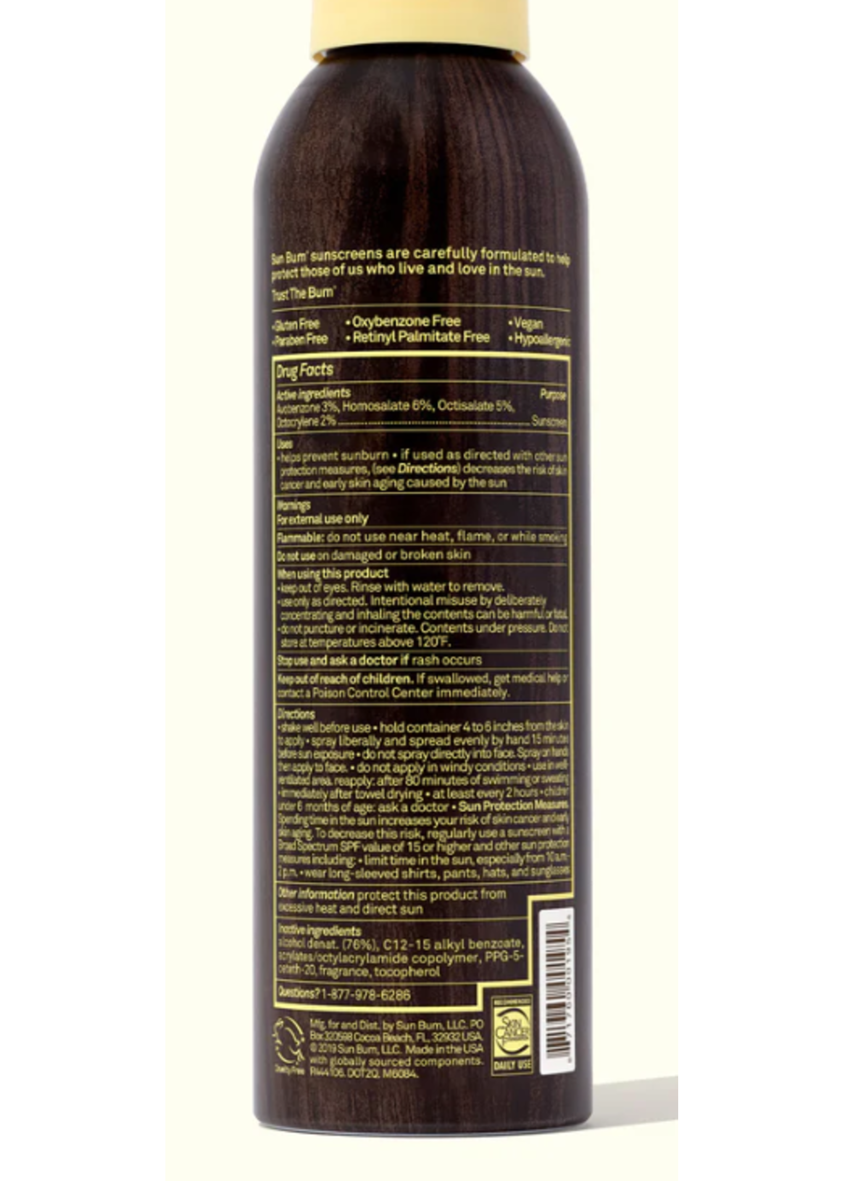SUN BUM Original SPF 15 Sunscreen Spray  6 oz