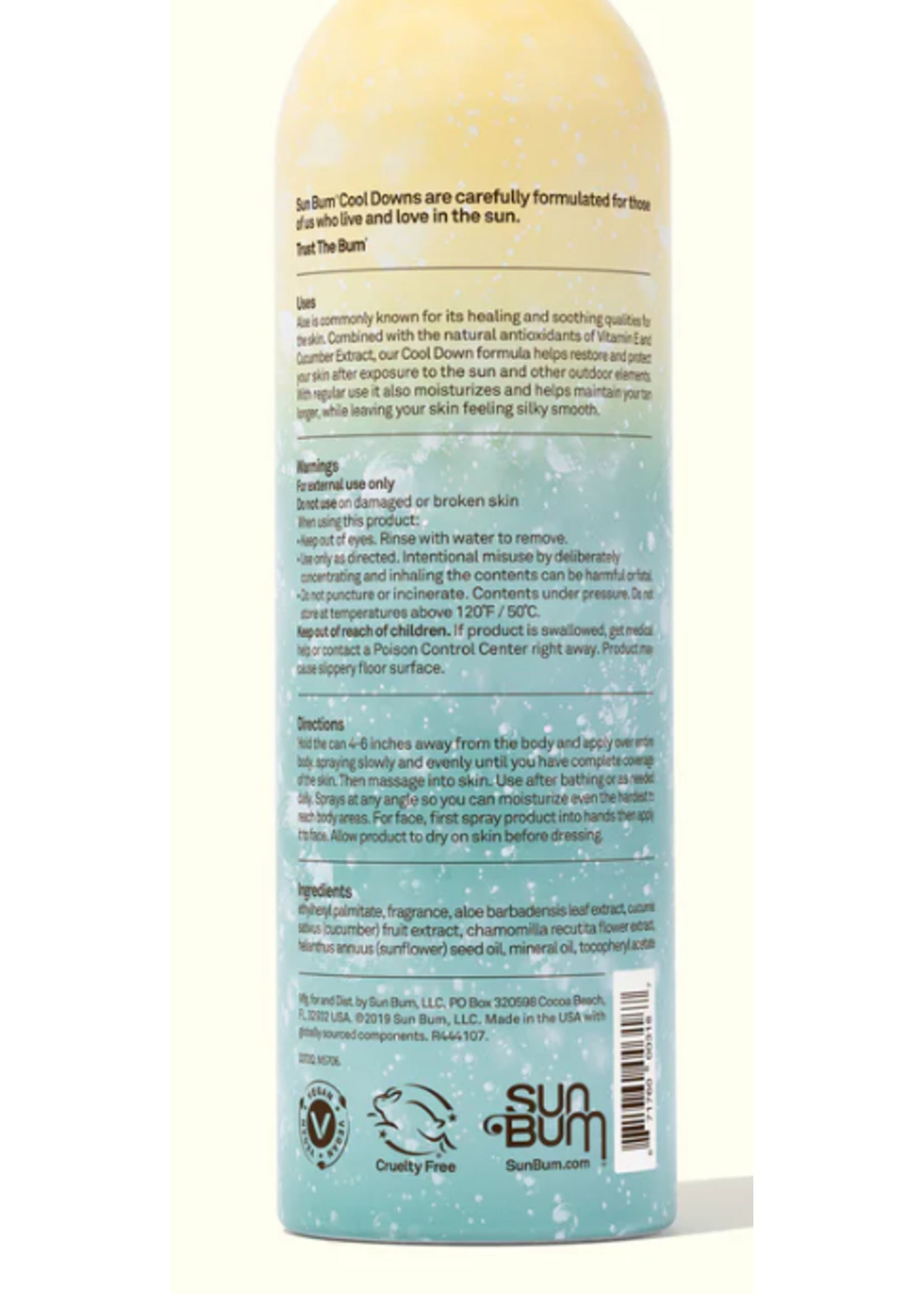SUN BUM After Sun Cool Down Spray 6OZ