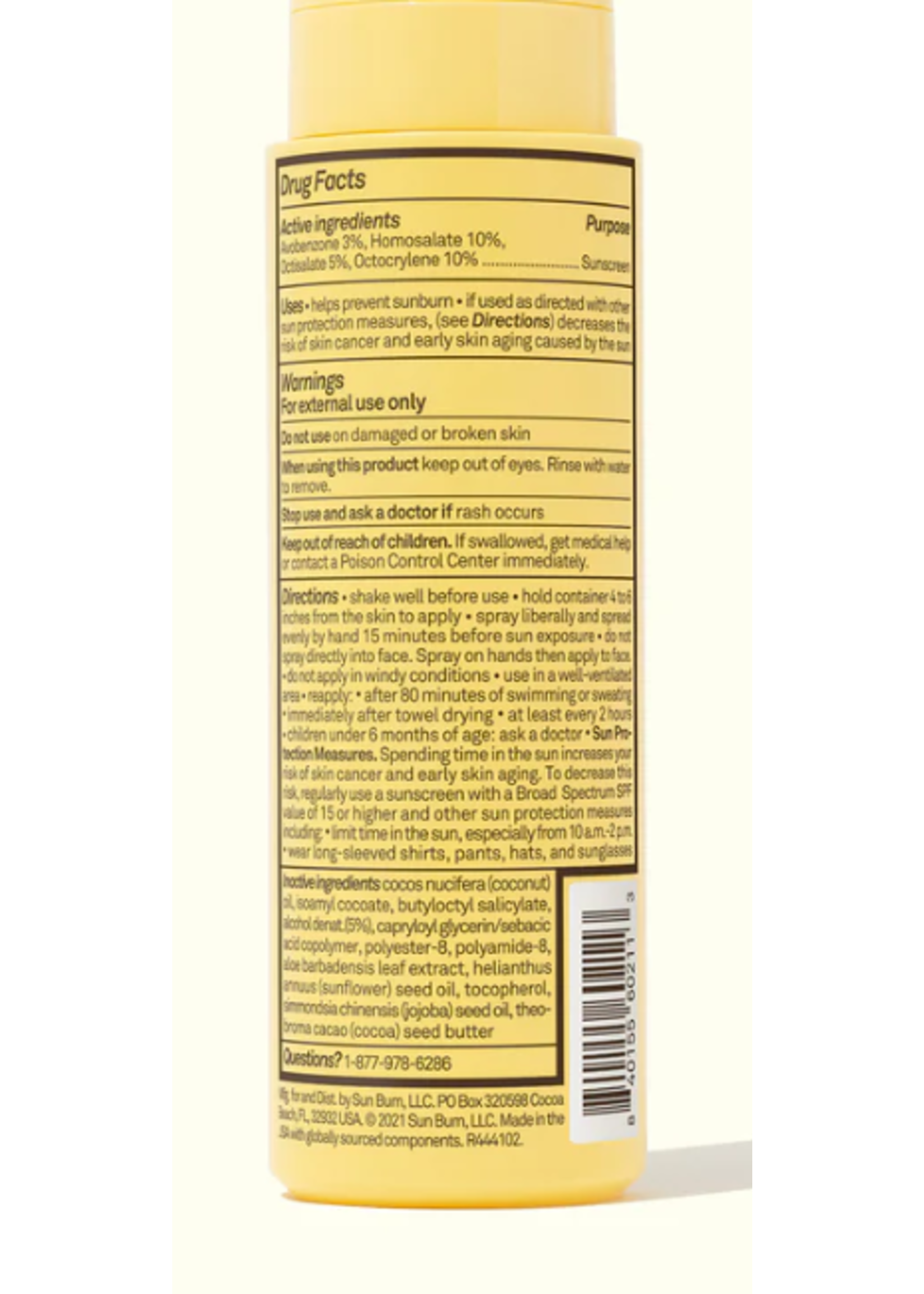 SUN BUM SPF 50 Sunscreen Oil 5OZ