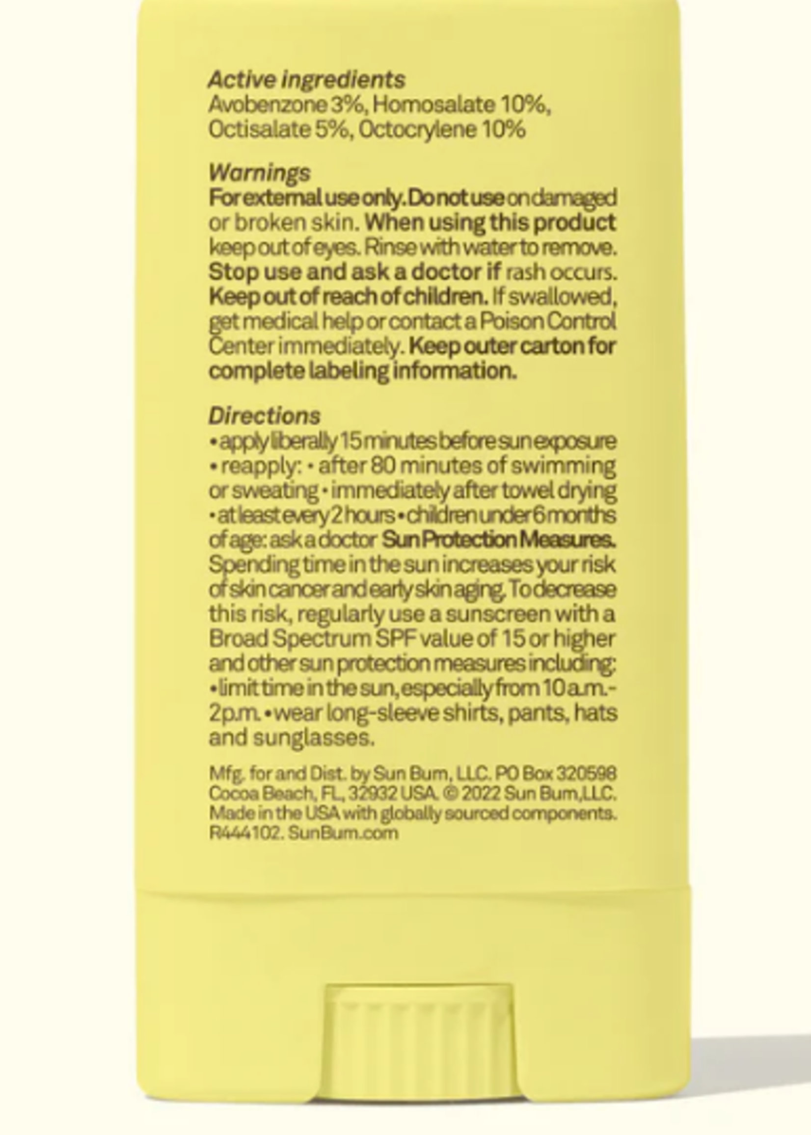 SUN BUM Kids SPF 50 Face Stick 0.53 OZ