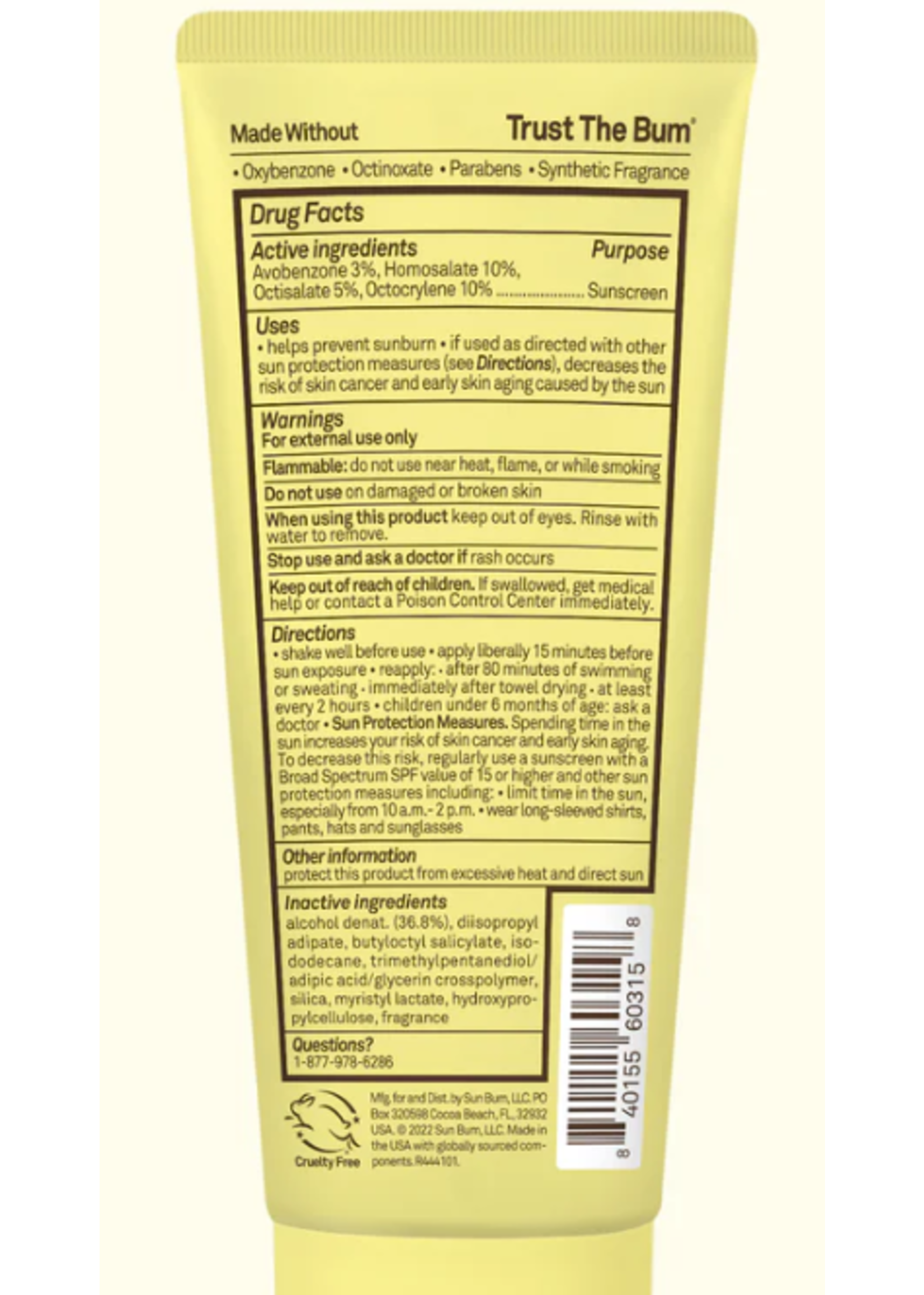SUN BUM Kids SPF 50 Lotion 6OZ
