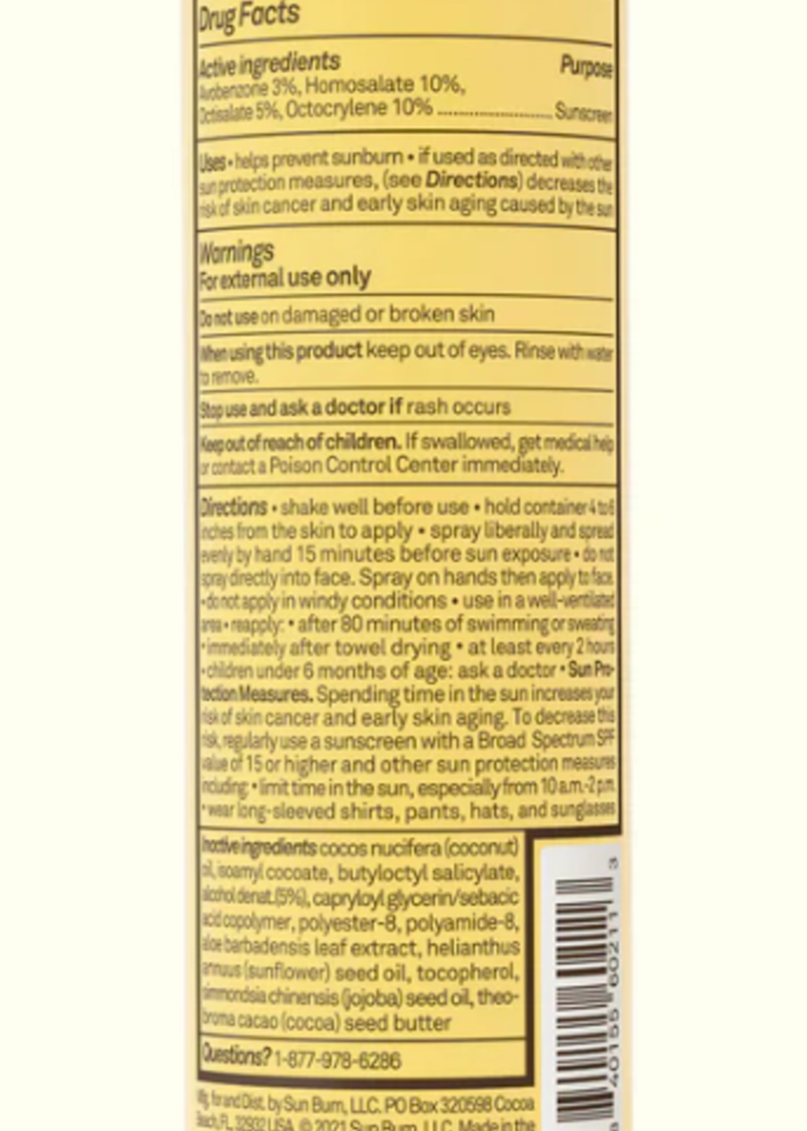 SUN BUM SPF 30 Sunscreen Oil 5OZ