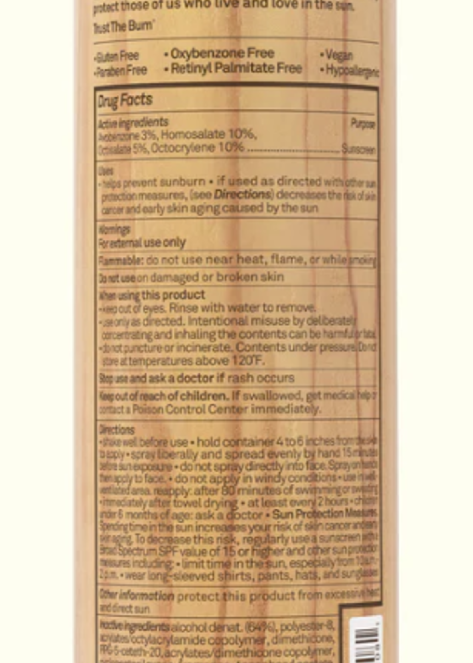 SUN BUM Original SPF 70 Sunscreen Spray  6 oz