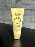 SUN BUM SPF 50 Clear Sunscreen Face Lotion  3 oz
