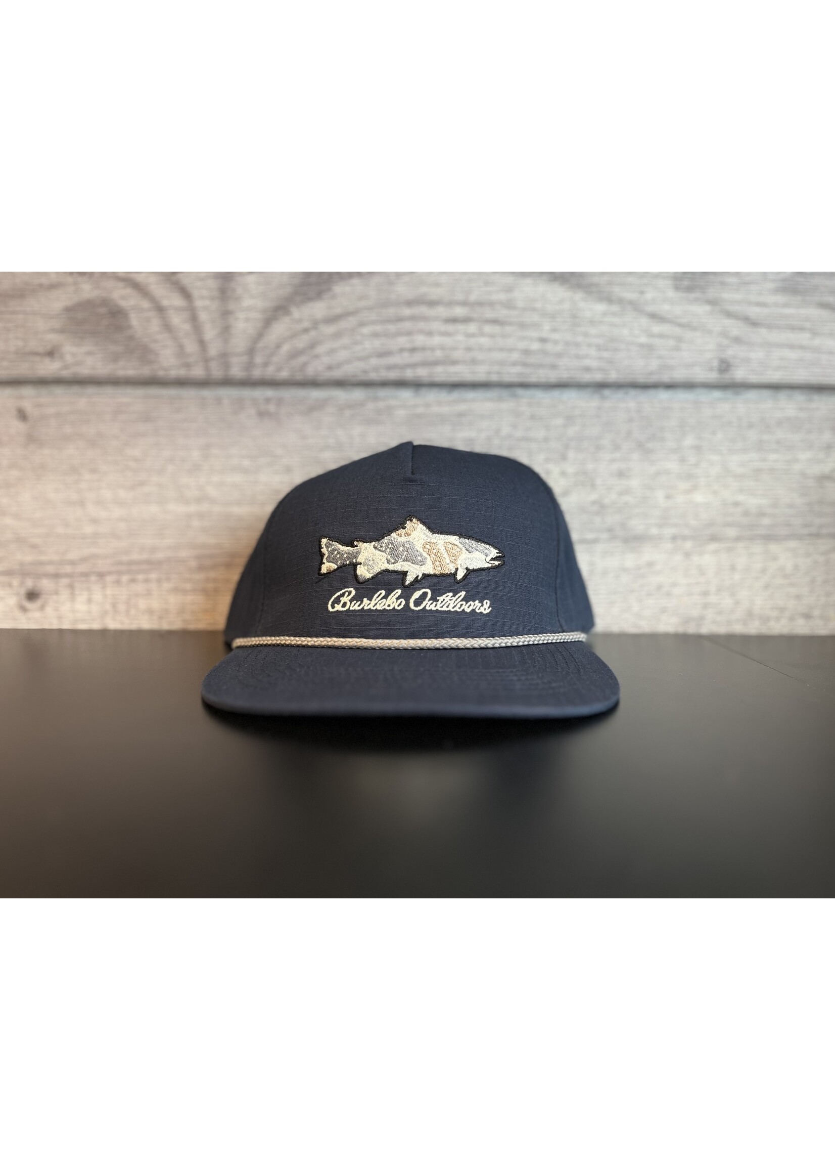 Burlebo Camo Fish Hat - Navy