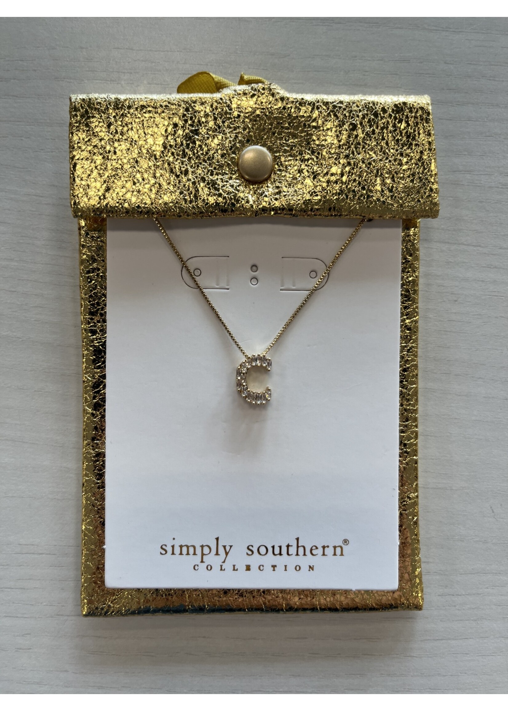 Simply Southern Jeweled Initial Necklace
