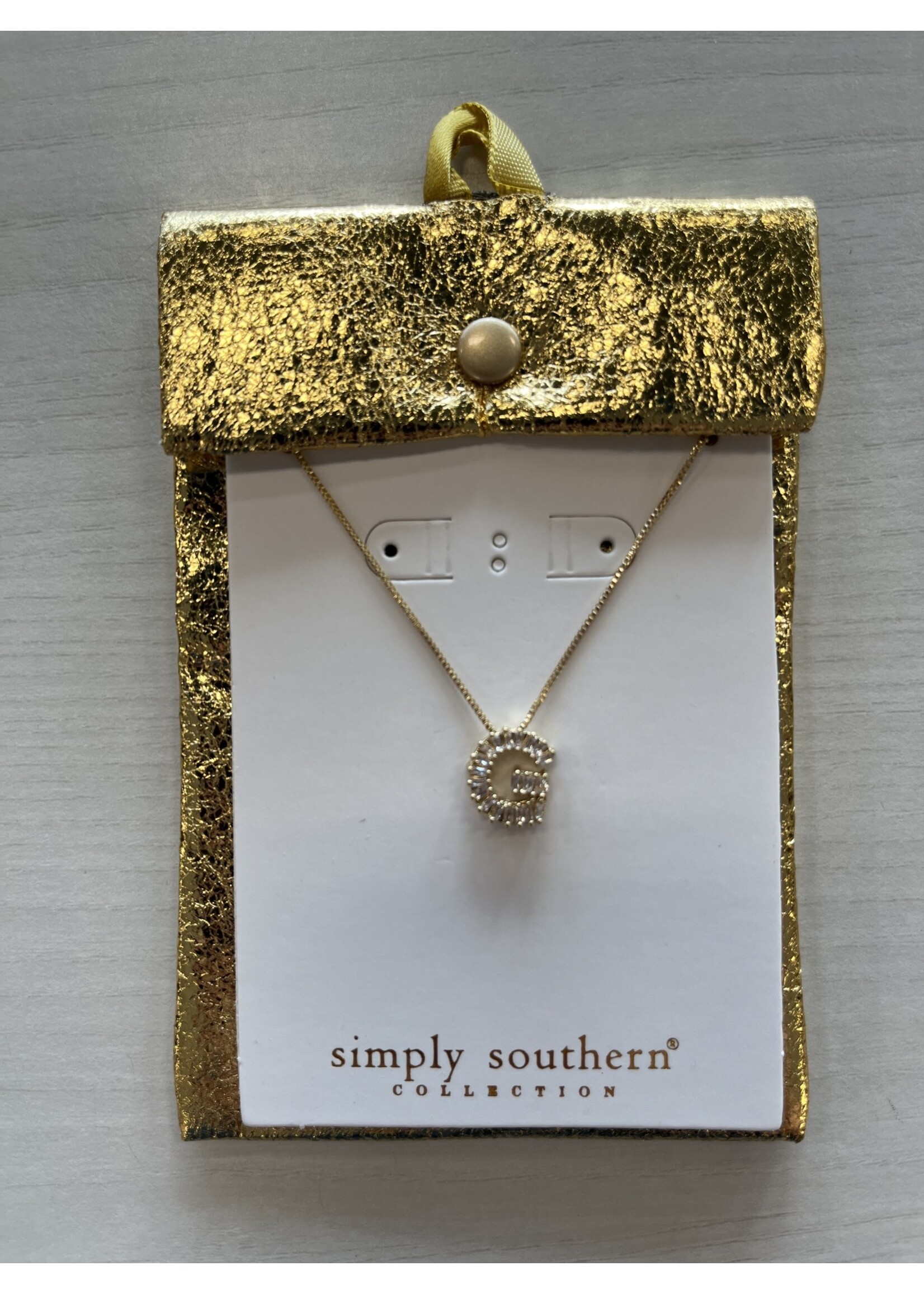 Simply Southern Jeweled Initial Necklace